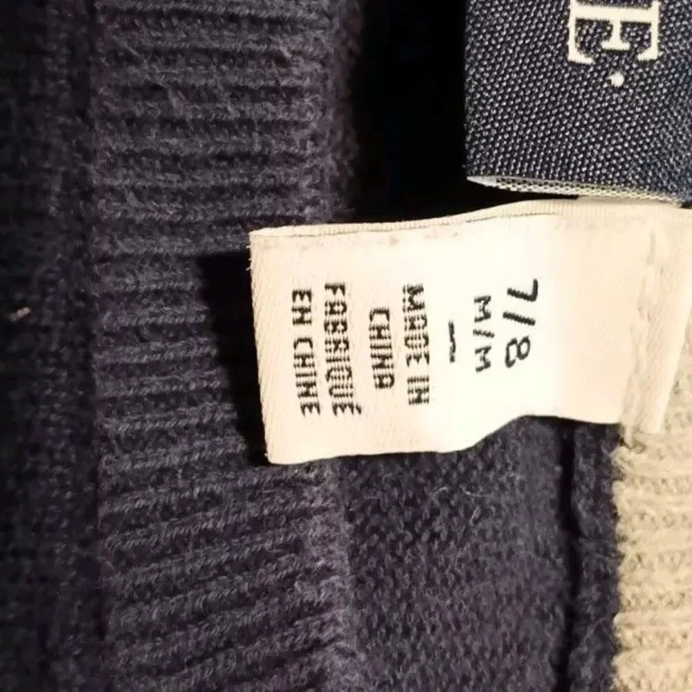 childrens place long sleeve blue striped shirt size 7/8